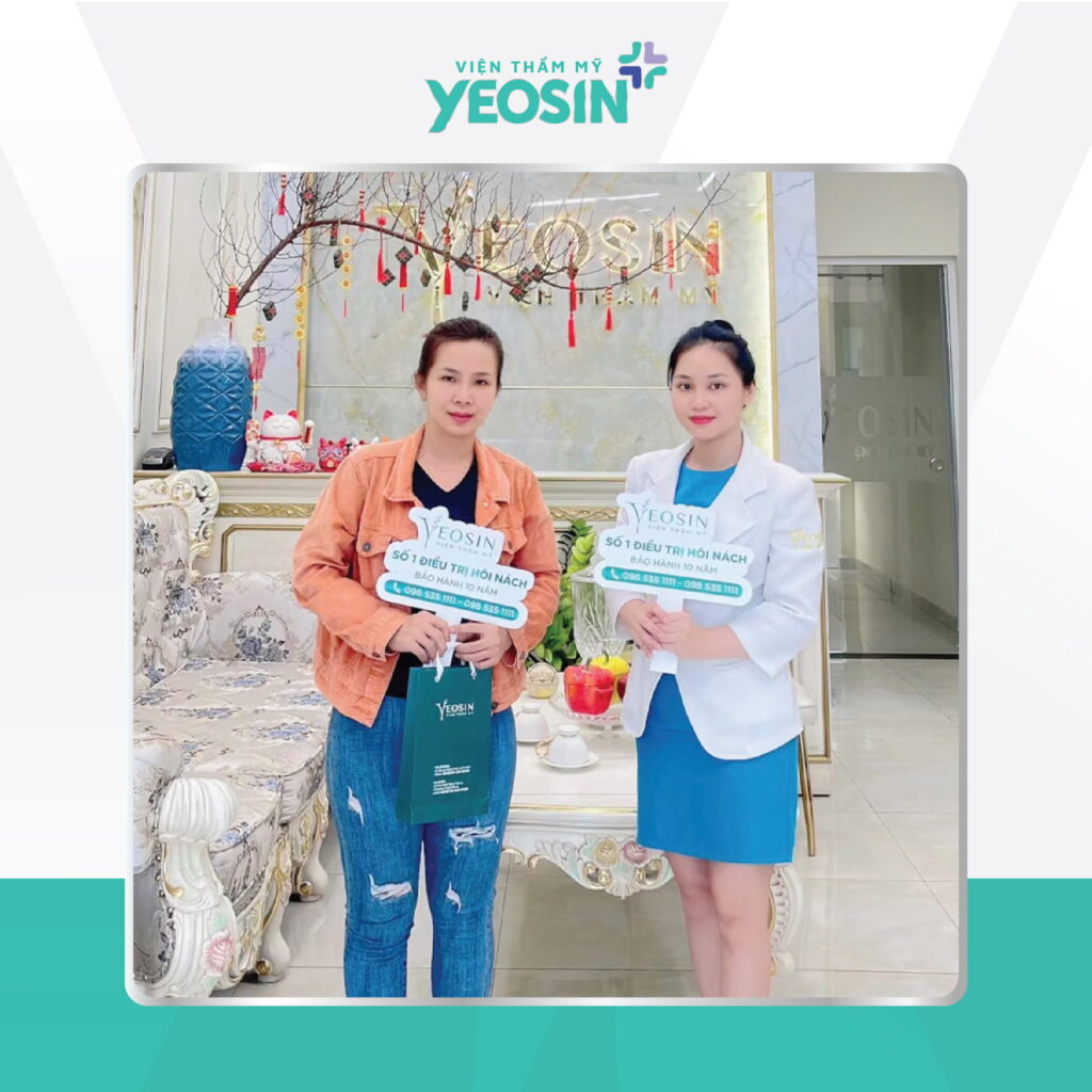 Hình ảnh khách hàng trị hôi nách tại Viện Thẩm Mỹ Yeosin