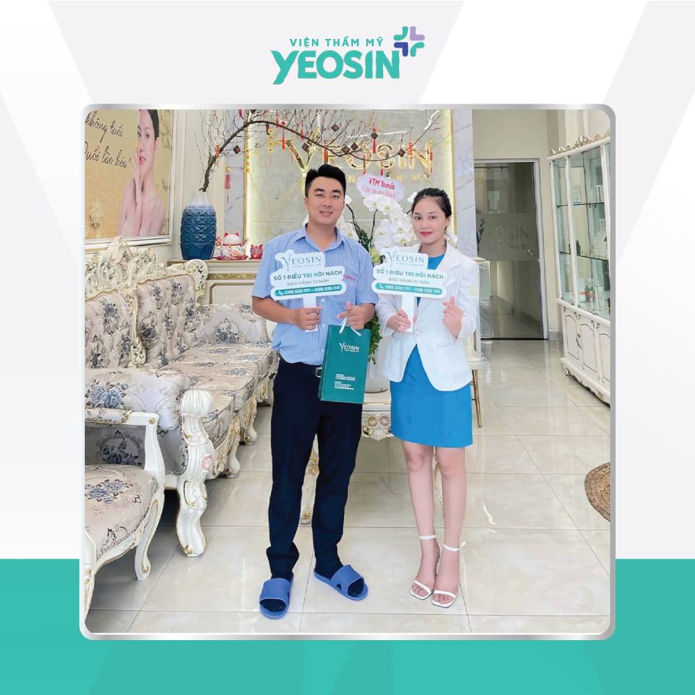 Hình ảnh khách hàng trị hôi nách tại Viện Thẩm Mỹ Yeosin
