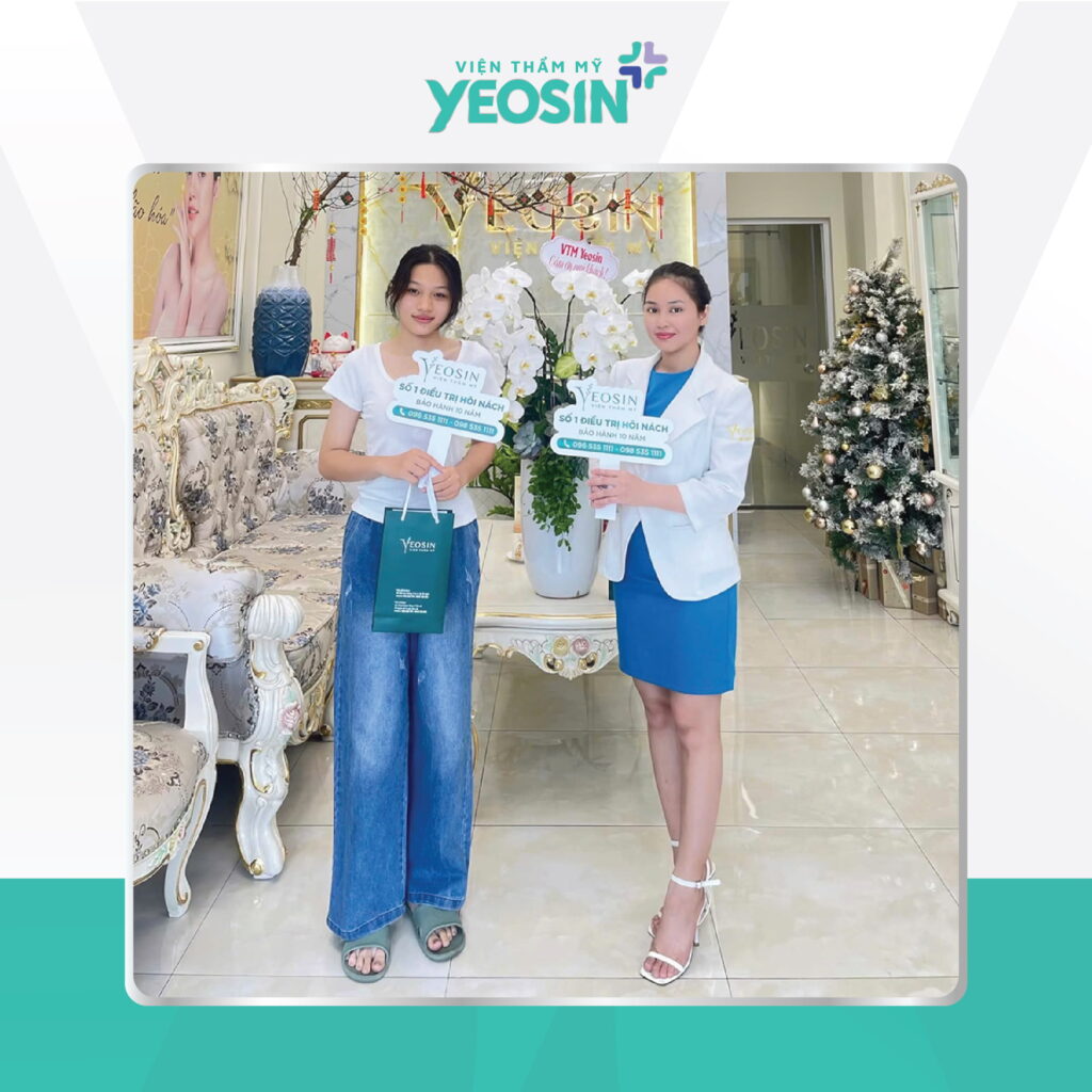 Hình ảnh khách hàng trị hôi nách tại Viện Thẩm Mỹ Yeosin