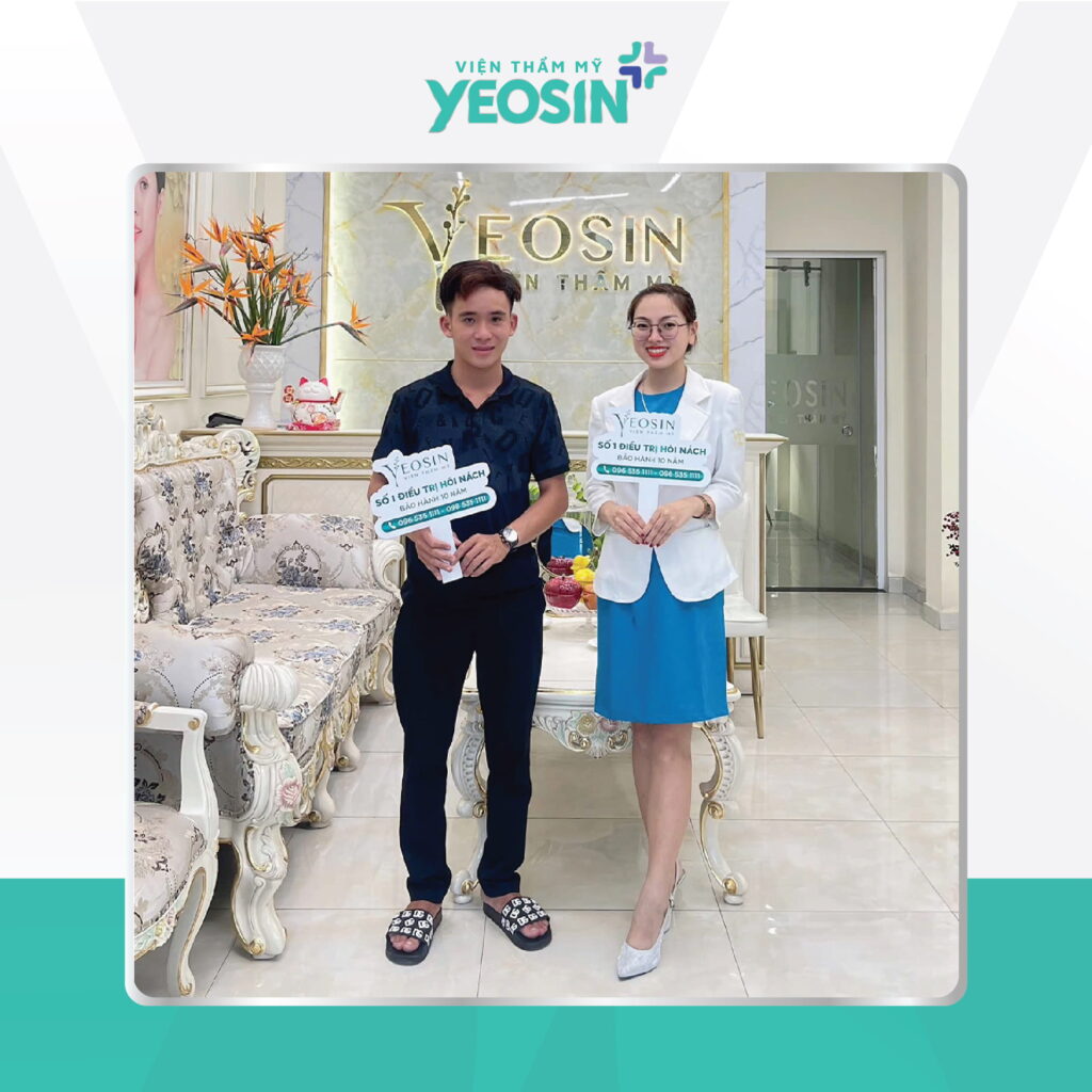 Hình ảnh khách hàng trị hôi nách tại Viện Thẩm Mỹ Yeosin
