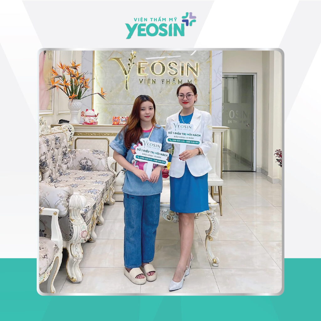 Hình ảnh khách hàng trị hôi nách tại Viện Thẩm Mỹ Yeosin