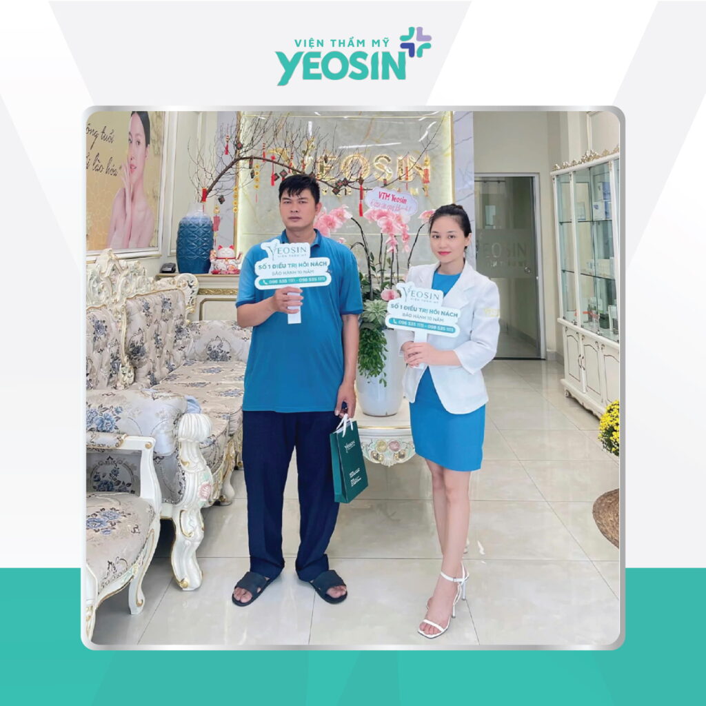 Hình ảnh khách hàng trị hôi nách tại Viện Thẩm Mỹ Yeosin