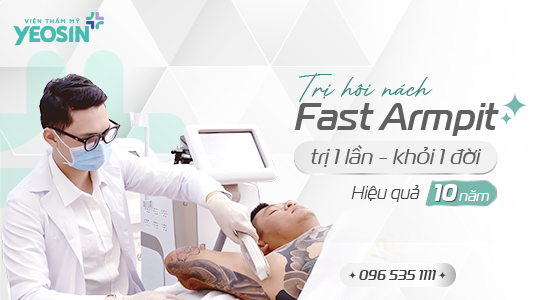 Trị hôi nách laser Fast Armpit tại Yeosin