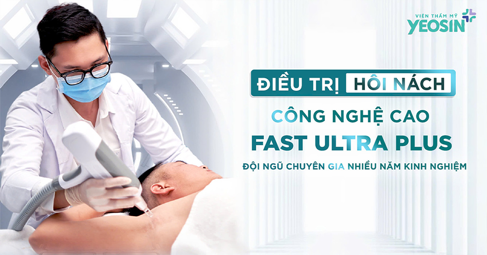 Phương pháp trị hôi nách bằng công nghệ cao hiện đại