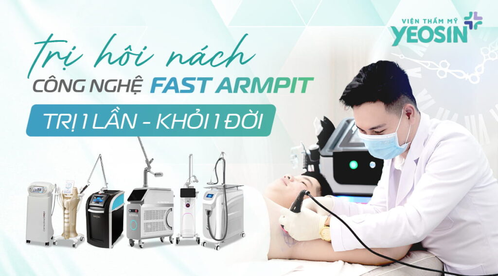 Trị hôi nách bằng laser Fast Armpit